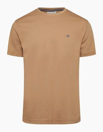 GANT Mens Shield LG T - Shirt - Brown - Size: 42