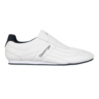 Slazenger Warrior leren instapschoenen voor heren (Wit, Marine)