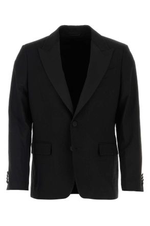 Etro Etro Black Stretch Wool Blazer