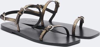 A.Emery Adley snake-effect leather sandals