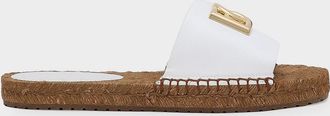 Dolce & Gabbana DG Medallion Napa Espadrille Sandals