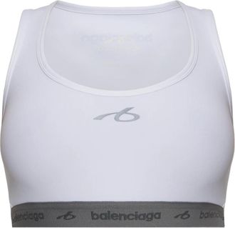 Balenciaga Sport BH - Dames - Sport BHs - Wit - S - Polyester - Fitness