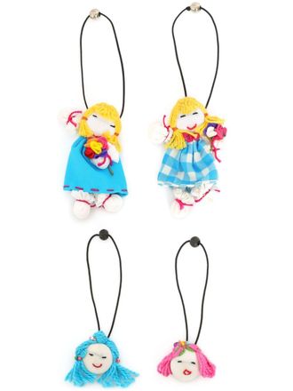 Amir Slama doll-appliqu&eacute; hair tie - Blue