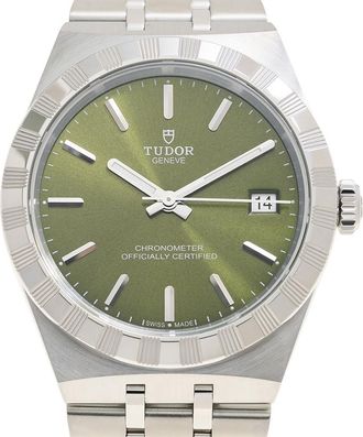 Tudor Royal 36mm Hand Wind Chronometer Green Dial Watch M2836C1A0-0103