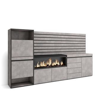 Skraut Home Skraut Home - Zapatero, Armario Zapatos Botas, 274x145x35 Cm, Dormitorio, Habitaci&oacute;n, Chimenea El&eacute;ctrica Xxl, C&oacute;moda, Cajonera, Listones Decorativos, 
