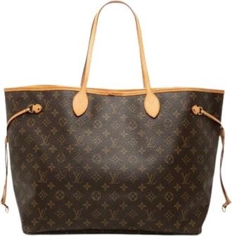 Louis Vuitton Pre-owned Neverfull GM Tote Bag - Dames - Vintage Shopper - Bruin - ONE Size - Leer - Vintage