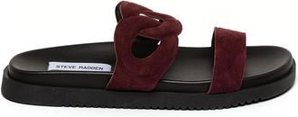 Steve Madden Myrtle Sandal BURGUNDY SUEDE