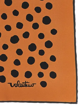 Valentino Garavani Womens Brown Silk Scarf