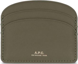 A.P.C. Portacarte Demi Lune con logo - Verde