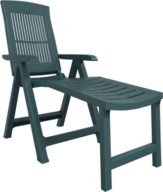 vidaXL Vidaxl Tumbona Plegable - Tumbona De Pl&aacute;stico Verde