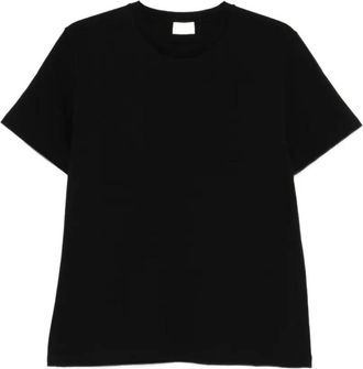 Saint Laurent T-shirt met ronde hals - Heren - T-shirts - Zwart - S - Katoen - Tops