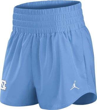 Nike Womens North Carolina Primary Logo One Jordan Brand Dri-FIT College Shorts in Blue | 0JOW4EYNCN-KBF