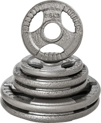 OEM Juego De 6 Discos De Pesas De Acero Total De 35 Kg 2x10 kg 2x5 kg 2x2,5 kg Discos Ol&iacute;mpicos Con Orificio Central De &Oslash;54 Mm Para Entrenamiento En Casa 
