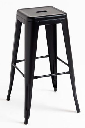 Regalos Miguel Pack 2 Taburetes color negro mate en acero reforzado