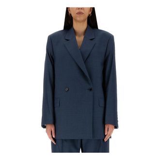 Acne Studios Blazers, female, Blue, Size: M Wool Jacket