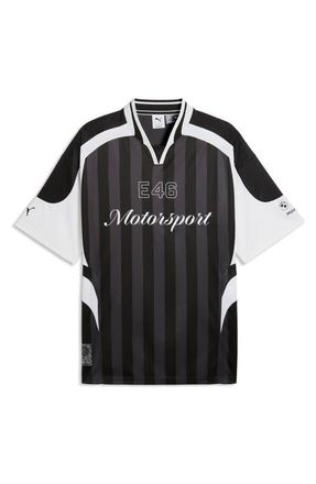 Puma BMW M Motorsport Lifestyle Short Sleeve Jersey in Puma Black at Nordstrom, Size Xx-Large