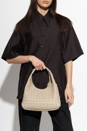 Bottega Veneta Small Campana Handbag, Womens, Beige