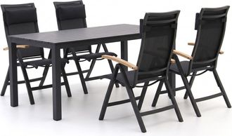 Bellagio la vita attrattiva Bellagio Lugo/Menzano 160cm dining tuinset 5-delig verstelbaar