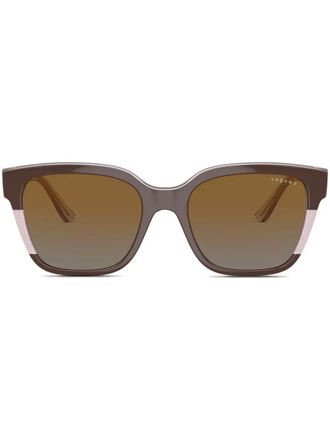 Vogue Eyewear Zonnebril met vierkant montuur - Bruin