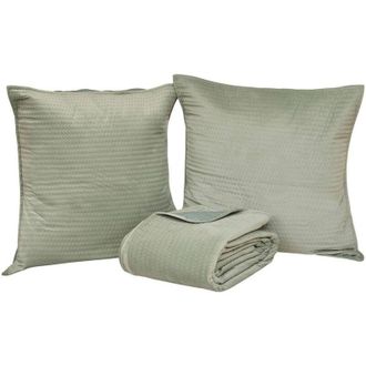 Atmosphera Atmosphera - Lilou copriletto verde celadon 260x240cm cr&eacute;ateur dint&eacute;rieur