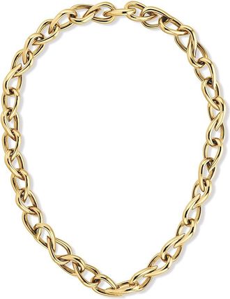 Calvin Klein Womens Sculptural Link Necklace - Gold - OS