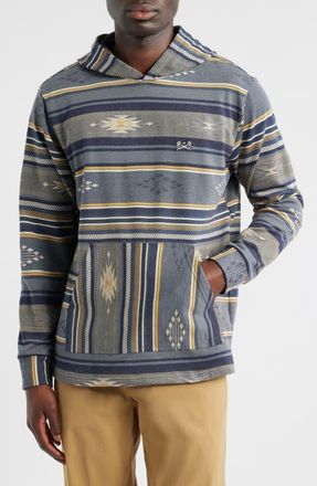 Dark Seas Ginther Brushed Cotton Hoodie in Navy at Nordstrom, Size Xx-Large