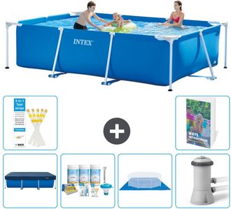 Intex Piscina Con Estructura Rectangular - 300x200x75 Cm - 7-piezas S77
