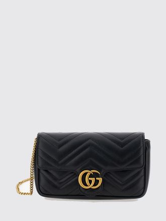 Gucci Mini borsa a spalla GG Marmont in nappa matelass&eacute; chevron
