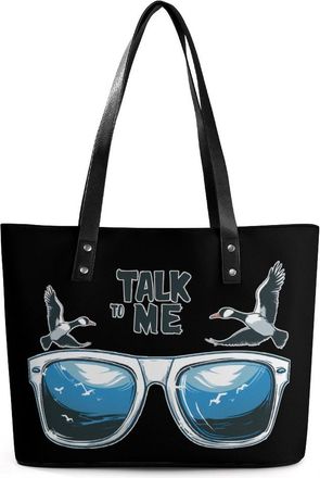 Generic Talk To Me Goosees Tote Bags for Women Cute Shoulder Purses Handbags