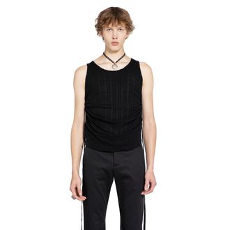 Ann Demeulemeester Boris Wrinkled Cropped Tank Top