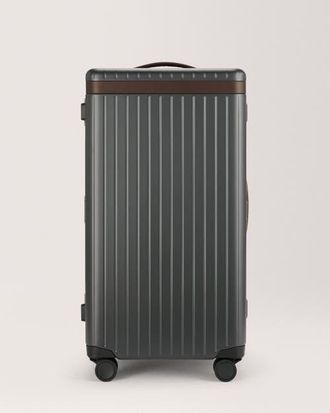 Carl Friedrik The Trunk Suitcase in Grey /Chocolate at Nordstrom