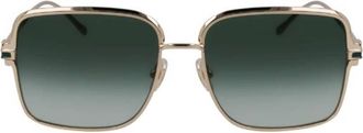 Ferragamo Green Gradient Square Ladies Sunglasses SF317S 750 57