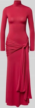 Bardot Bardot Slim Fit Abendkleid mit Rollkragen Modell Alix in Bordeaux, Größe 34