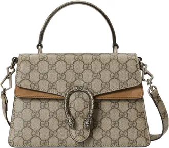 Gucci (WMNS) Gucci Small Dionysus Top Handle Bag Beige Ebony 739496-KHNRN-8642