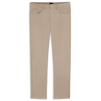 BOSS Delaware slim-fit trousers in fade-resistant twill