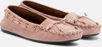 Khaite Milly suede loafers