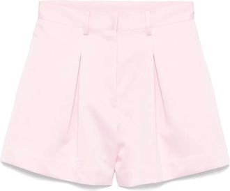Rotate Shorts a vita alta in raso - Rosa