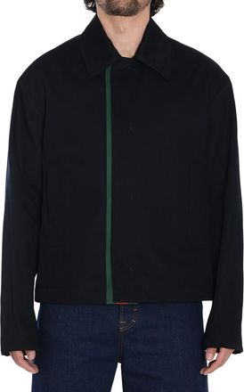 Gucci Dark Blue Shirt Collar Jacket