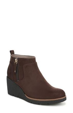 Dr. Scholls Bianca Wedge Boot in Dark Umber Microfiber at Nordstrom Rack, Size 6.5