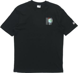 Puma Environmental Friendly Printing Round Neck Short Sleeve Black 599181-01