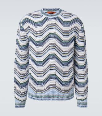 Missoni Wave wool and cotton-blend sweater