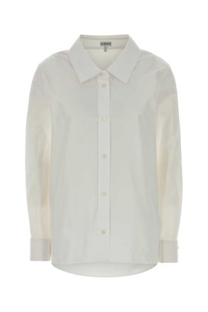 Loewe Witte Poplin Overhemd
