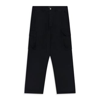 Purple Black Cotton Cargo Pants
