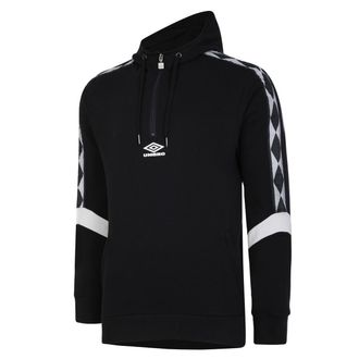 Umbro Heren Diamond Half Zip Hoodie (Zwart/maanrots)