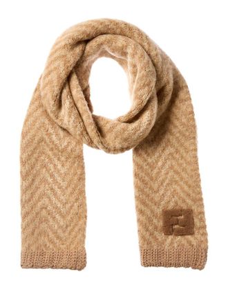 Fendi Fendi Ff Alpaca & Wool-Blend Scarf