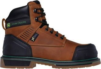 Skechers Mens John Deere Roughcutter Pinegrip Boot In Dark Brown