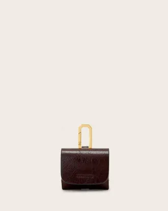 AllSaints Leather Airpod Leather Hex Case, Size: One Size
