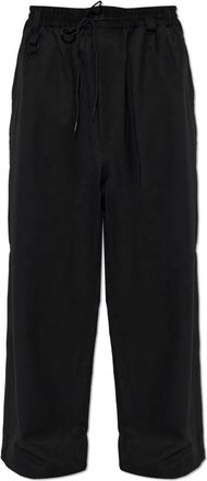 Yohji Yamamoto Pantalones de Lana Rectos - Trousers - Mujer - Negro - 2XS