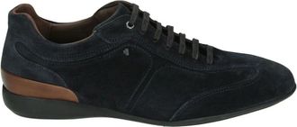 Van Bommel Schoenen, Heren, Blauw, 43 1/2 EU, Leer, Senna 01.06 Sneakers
