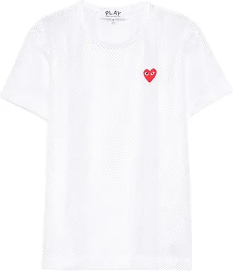 Comme Des Gar&ccedil;ons White Round Neck T-Shirt